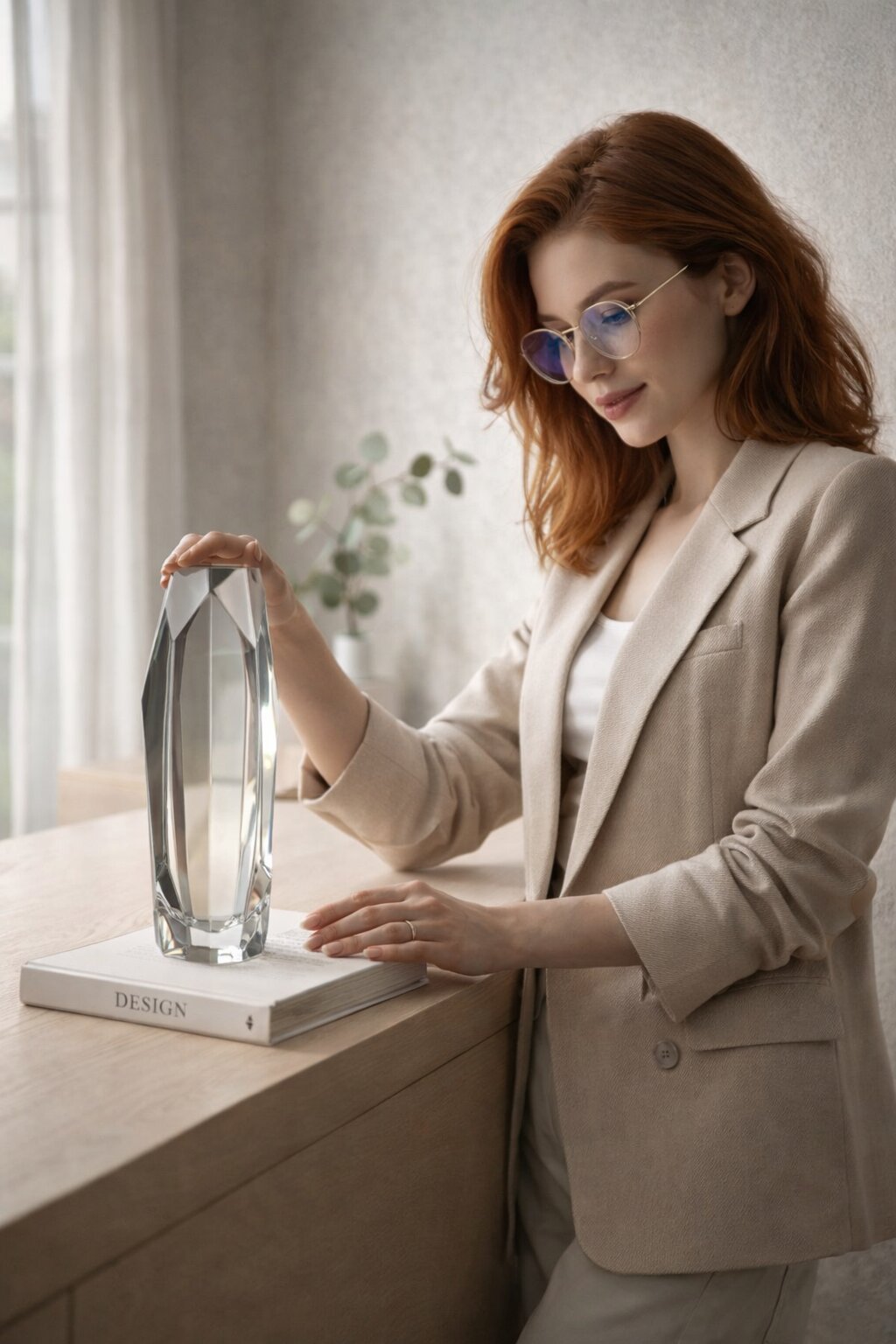 декоративная статуэтка как акцент на консоли